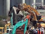Government buried the fragments of train before investigation. Bullet train crash in China.