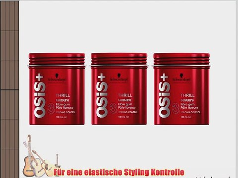 3 x Schwarzkopf Osis Thrill faseriges Wachs 100 ml.