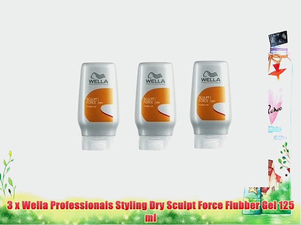 3 x Wella Professionals Styling Dry Sculpt Force Flubber Gel 125 ml