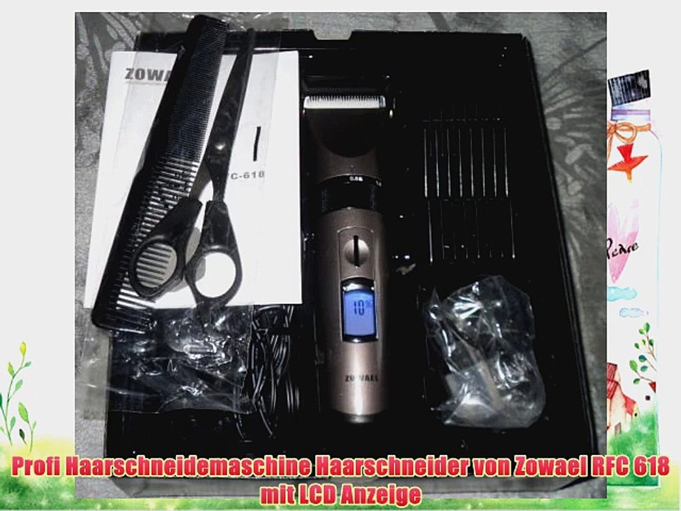 Profi Haarschneidemaschine Haarschneider von Zowael RFC 618 mit LCD Anzeige