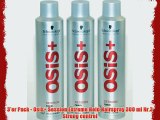 3'er Pack - Osis  Session Extreme Hold Hairspray 300 ml Nr.3 Strong control