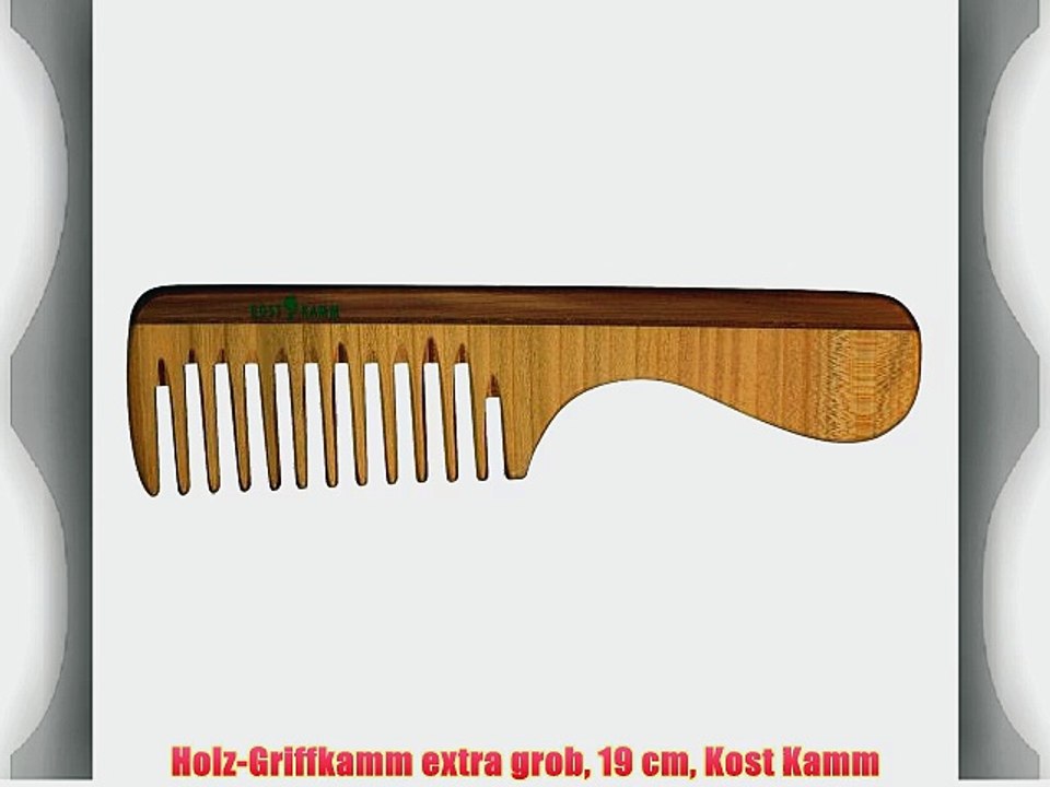 Holz-Griffkamm extra grob 19 cm Kost Kamm