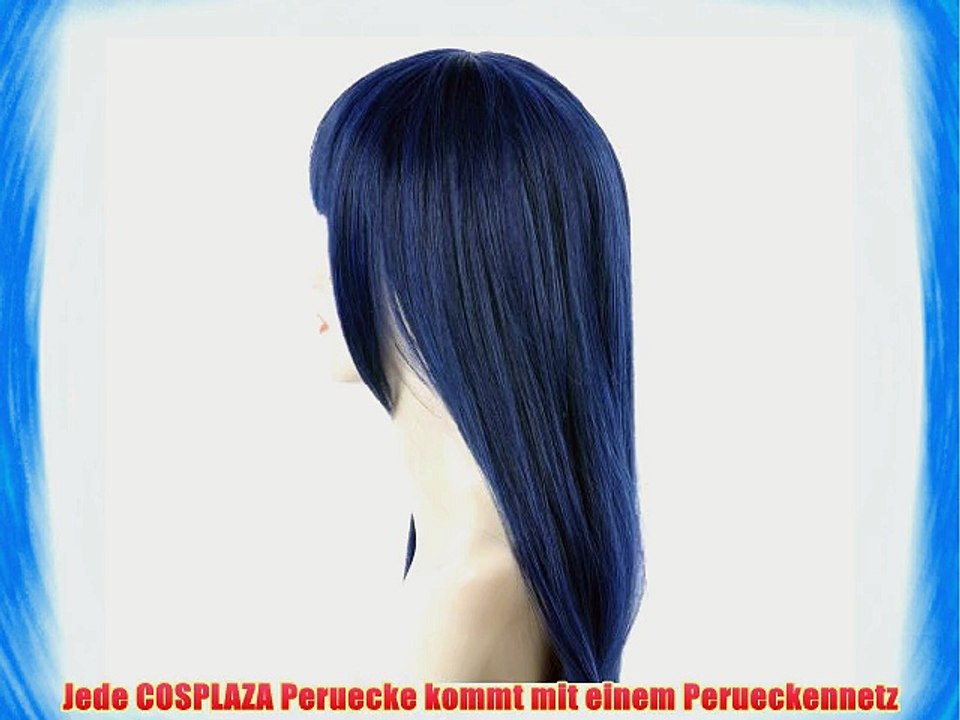COSPLAZA Cosplay Kostueme Per?cke lang gerade Blau Naruto Hyuuga Hinata Halloween Party Haar