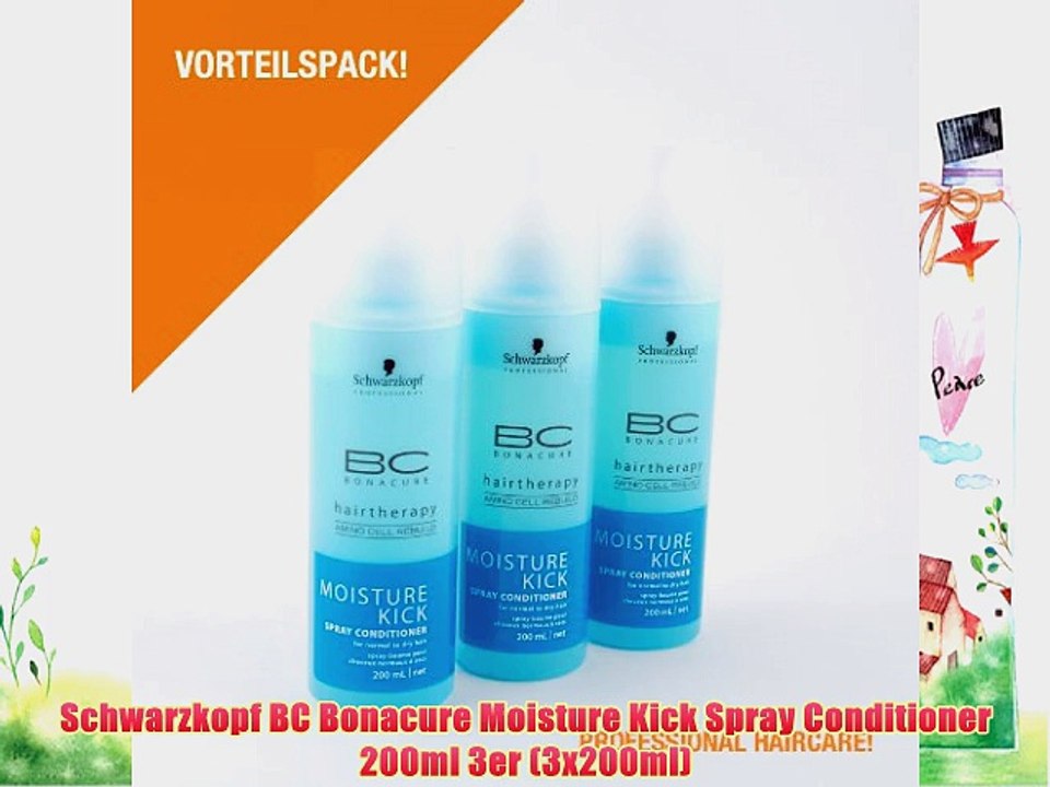 Schwarzkopf BC Bonacure Moisture Kick Spray Conditioner 200ml 3er (3x200ml)