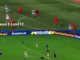 Seoul E-Land FC striker Minkyu Joo scored an exact replica of James Rodriguez's volley at the 2014
