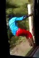 Mad Boy hit on Train - Train Accident in India