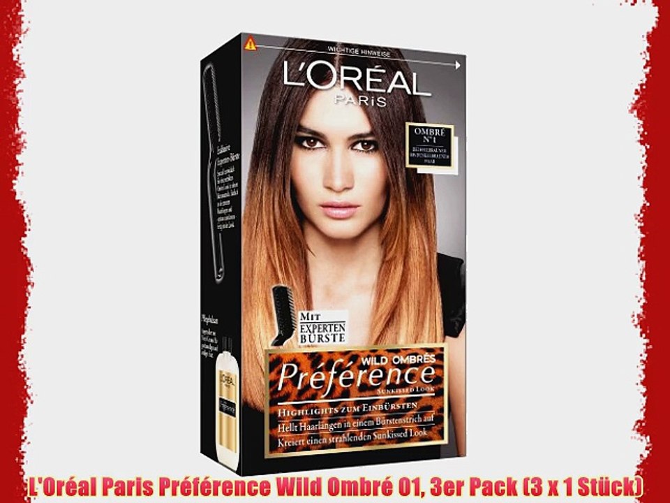 L'Or?al Paris Pr?f?rence Wild Ombr? 01 3er Pack (3 x 1 St?ck)