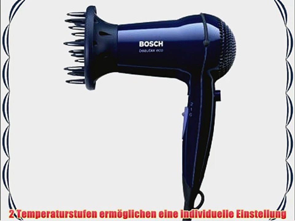 Bosch PHD 3300 Haartrockner beautixx eco / 1600 Watt / dunkelblau