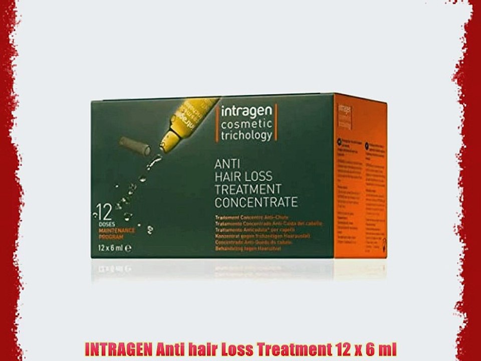 INTRAGEN Anti hair Loss Treatment 12 x 6 ml