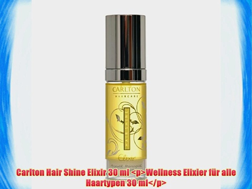 Carlton Hair Shine Elixir 30 ml