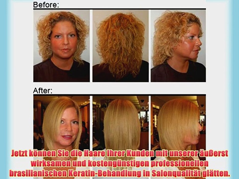 Brasilianische Keratin-Behandlung Kit zur Professionelle Haargl?ttung 100ml (Friseur-Kit)