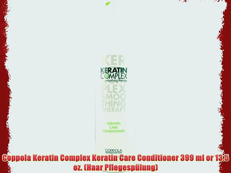 Coppola Keratin Complex Keratin Care Conditioner 399 ml or 13.5 oz. (Haar Pflegesp?lung)
