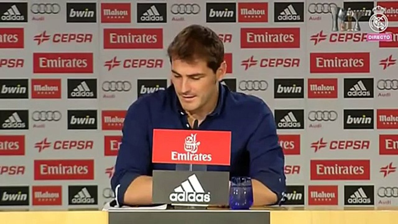 Les larmes d'Iker Casillas durant ses adieux au Real Madrid