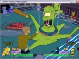 The Simpsons wrestling - Smithers n Burns vs Kang n Kodos