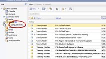 Creating folders in Outlook for Organizing Student E-mails
