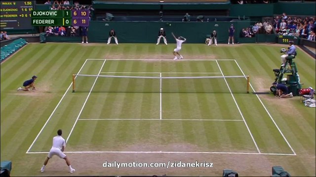 Federer Fantastic Set Point (2nd Set) | Novak Djokovic v. Roger Federer 12.07.2015 Wimbledon Final