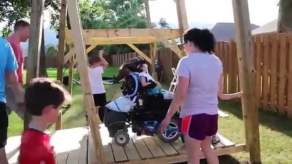 Ce qu'il fait pour sa fille handicapée est juste énorme