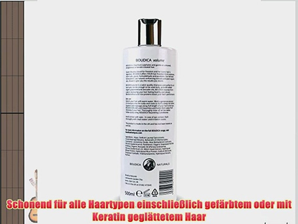 Boudica Volumen sulfatfreies Shampoo - 500 ml und Boudica pflegender sulfatfreier Conditioner