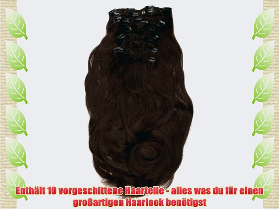Love Hair Extensions Haarverl?ngerung Komplett-Set Silky Straight Thermofaser 45?cm 10 Haarteile