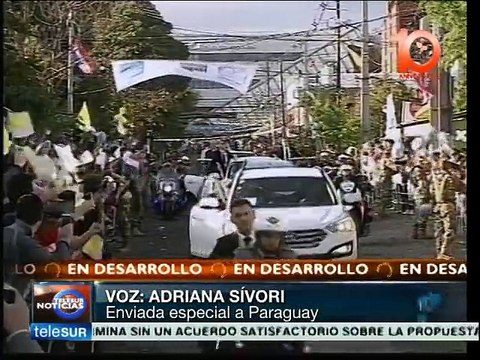 Papa Francisco visita a comunidad pobre del Bañado norte en Paraguay