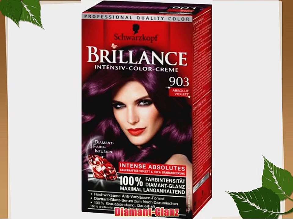 Brillance Intensiv-Color-Creme Intense Absolutes 903 Absolut Violett 3er Pack (3 x 1 St?ck)