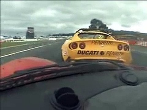 Lotus Elise Driver overtakes all cars in one race lap only!