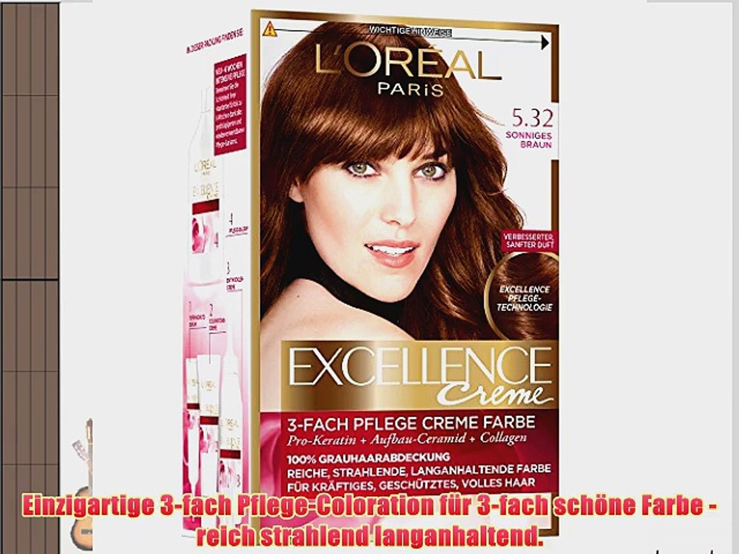 L Or Al Paris Excellence 5 32 Sonniges Braun 3er Pack 3 X 1