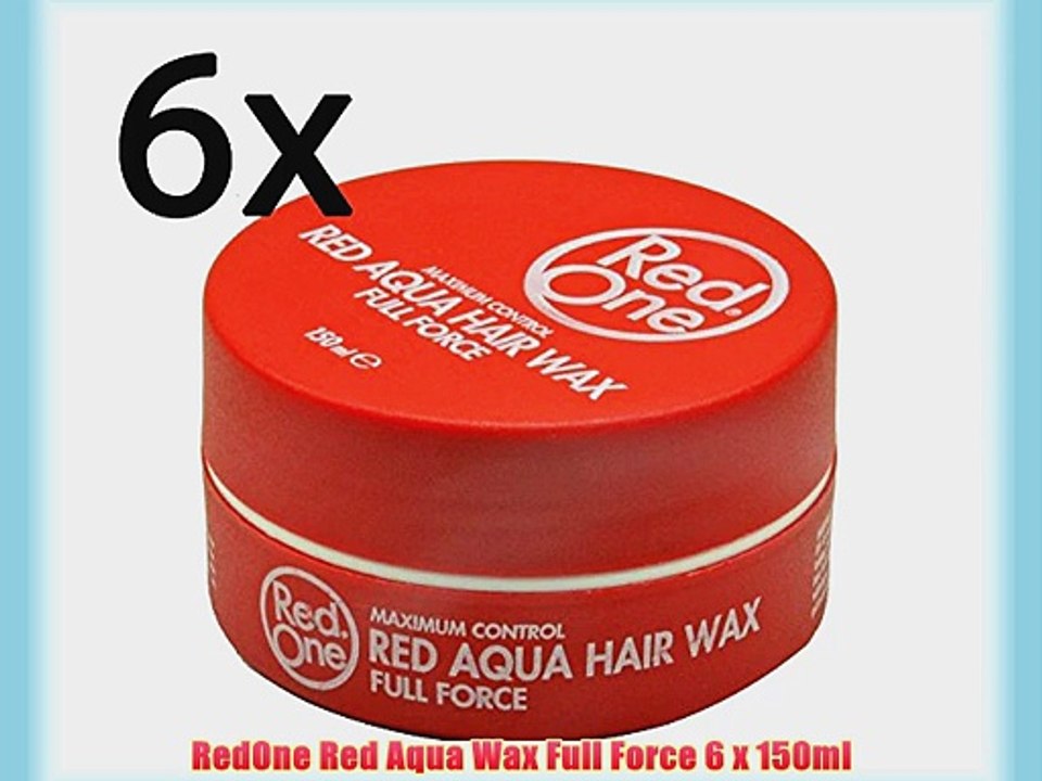 RedOne Red Aqua Wax Full Force 6 x 150ml