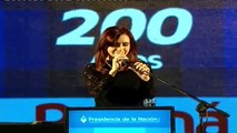 25 de JUN. Bicentenario de la ciudad de Paraná. Cristina Fernández
