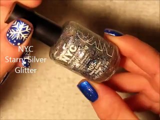 Snowman and Snowflake Nail tutorial