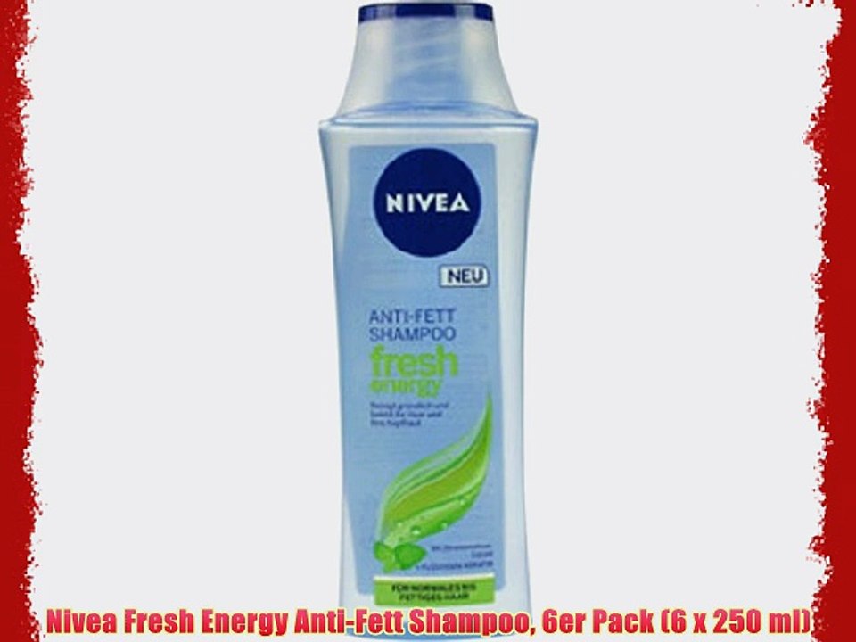 Nivea Fresh Energy Anti-Fett Shampoo 6er Pack (6 x 250 ml)
