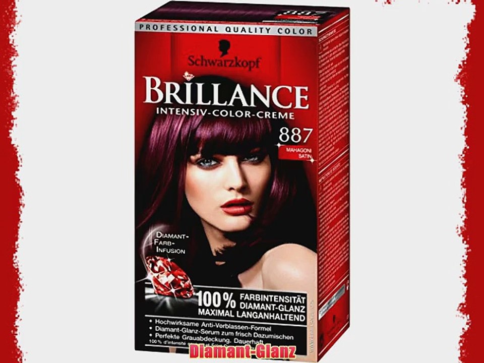 Brillance Intensiv-Color-Creme 887 Mahagoni Satin 3er Pack (3 x 1 St?ck)