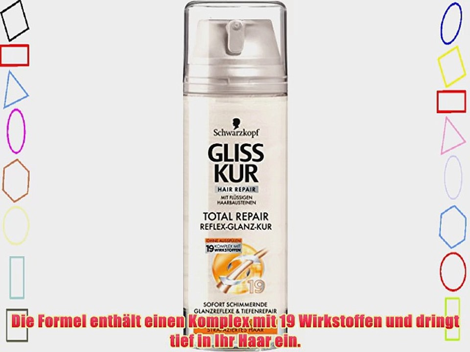 Gliss Kur Total Repair Reflex-Glanz-Kur 6er Pack (6 x 150 ml)