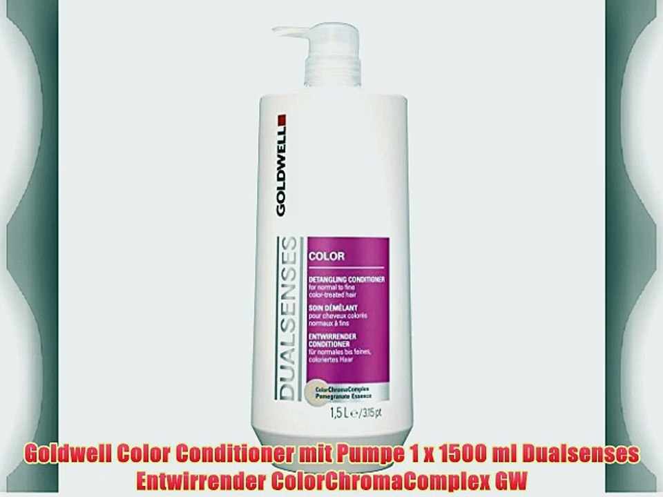Goldwell Color Conditioner mit Pumpe 1 x 1500 ml Dualsenses Entwirrender ColorChromaComplex