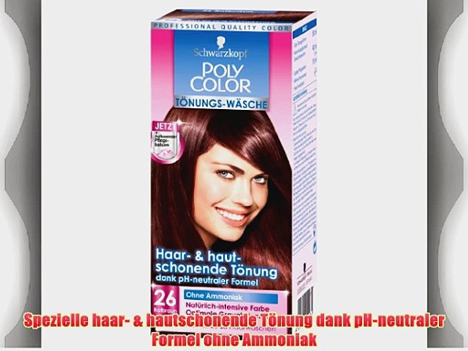 Poly Color T?nungs-W?sche 26 Rotbraun 4er Pack (4 x 1 St?ck)