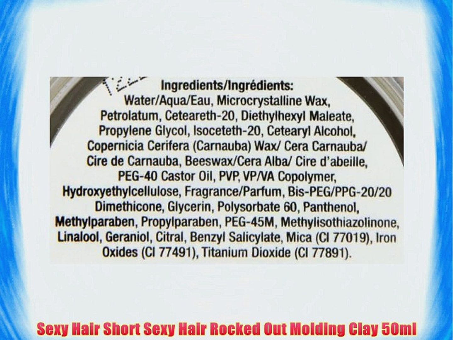 Sexy Hair Short Sexy Hair Rocked Out Molding Clay 50ml Video