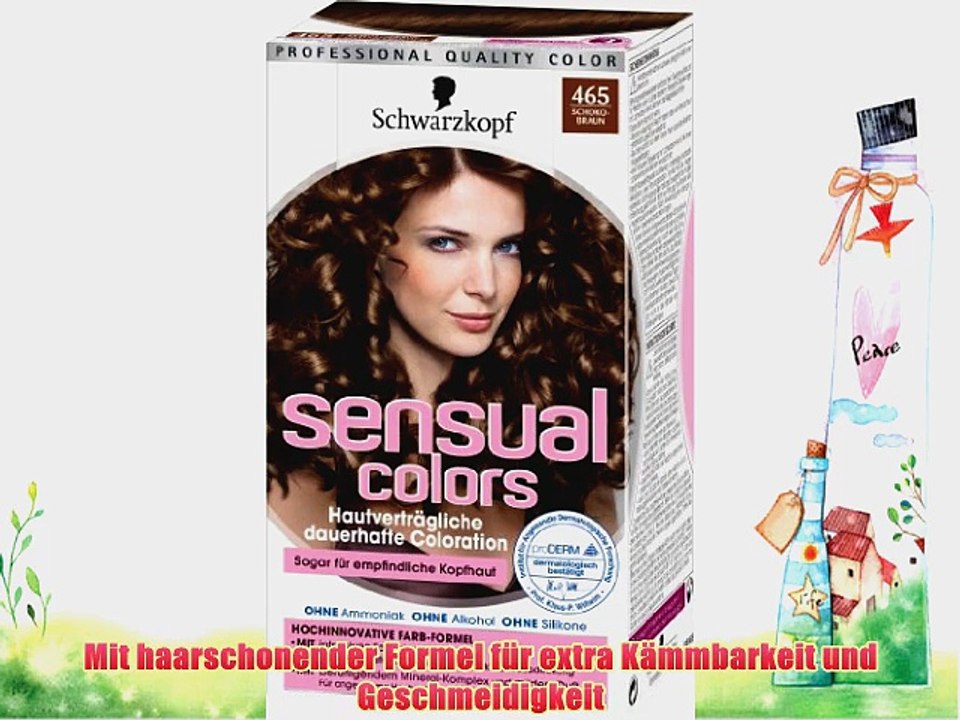 Sensual Colors dauerhafte Coloration 465 Schokobraun 3er Pack (3 x 1 St?ck)