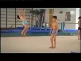 Little Chinese Gymnasts set to US Marines Theme