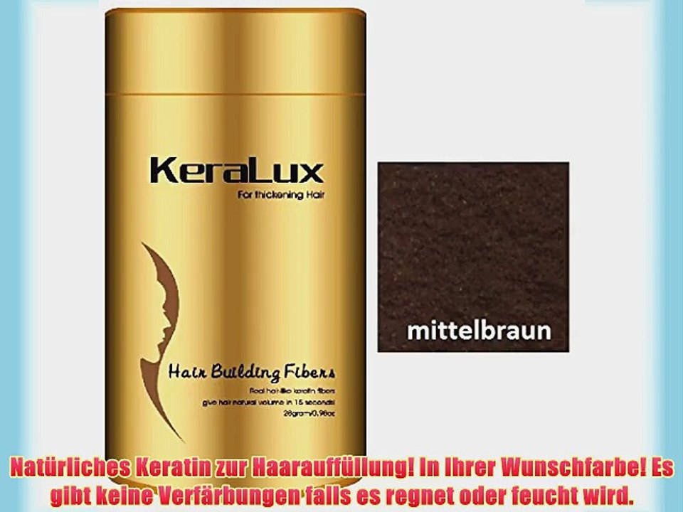 KeraFlow SCH?TTHAAR STREUHAAR HAARVERDICHTUNG MIT SOFORTEFFEKT GEGEN TEILGLATZE UND LICHTES