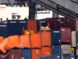 Lifting Crane From  NYK Themis Southampton Port