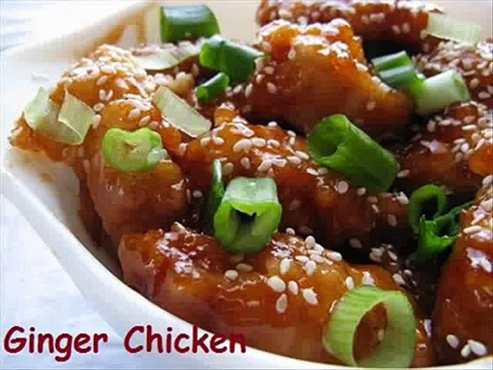 Mouth Watering Indian Recipes: Ginger Chicken Dry