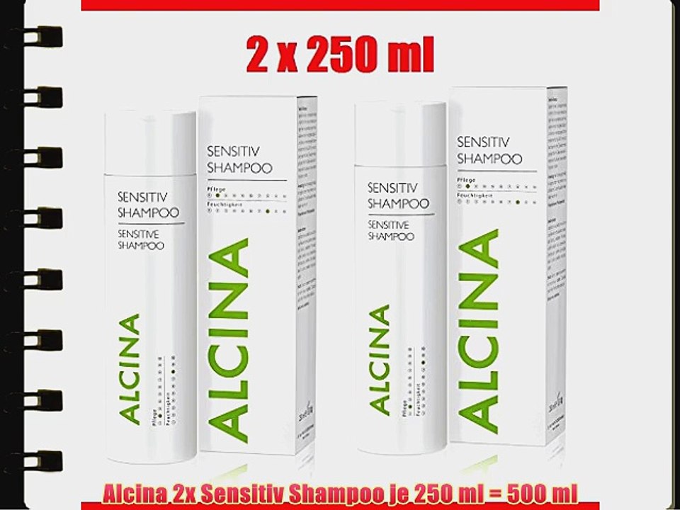 Alcina 2x Sensitiv Shampoo je 250 ml = 500 ml