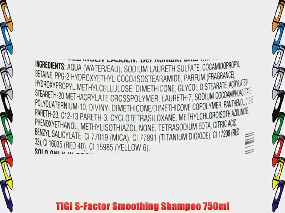 TIGI S-Factor Smoothing Shampoo 750ml
