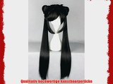 Ladieshair Cosplay Per?cke schwarz 80cm glatt Anime Manga