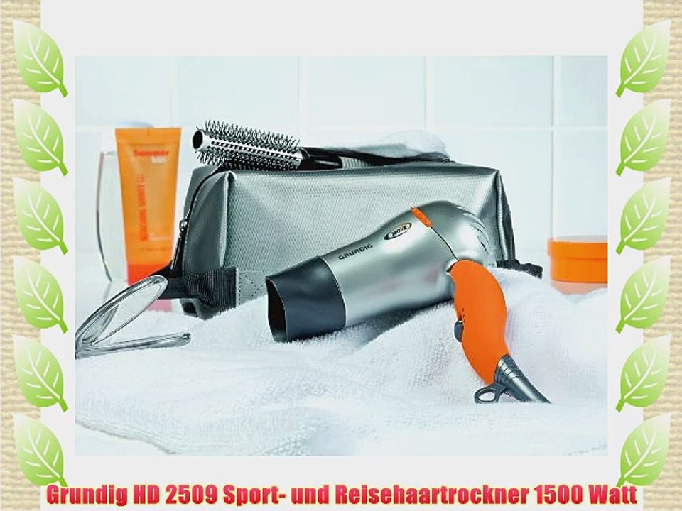 Grundig HD 2509 Sport- und Reisehaartrockner 1500 Watt