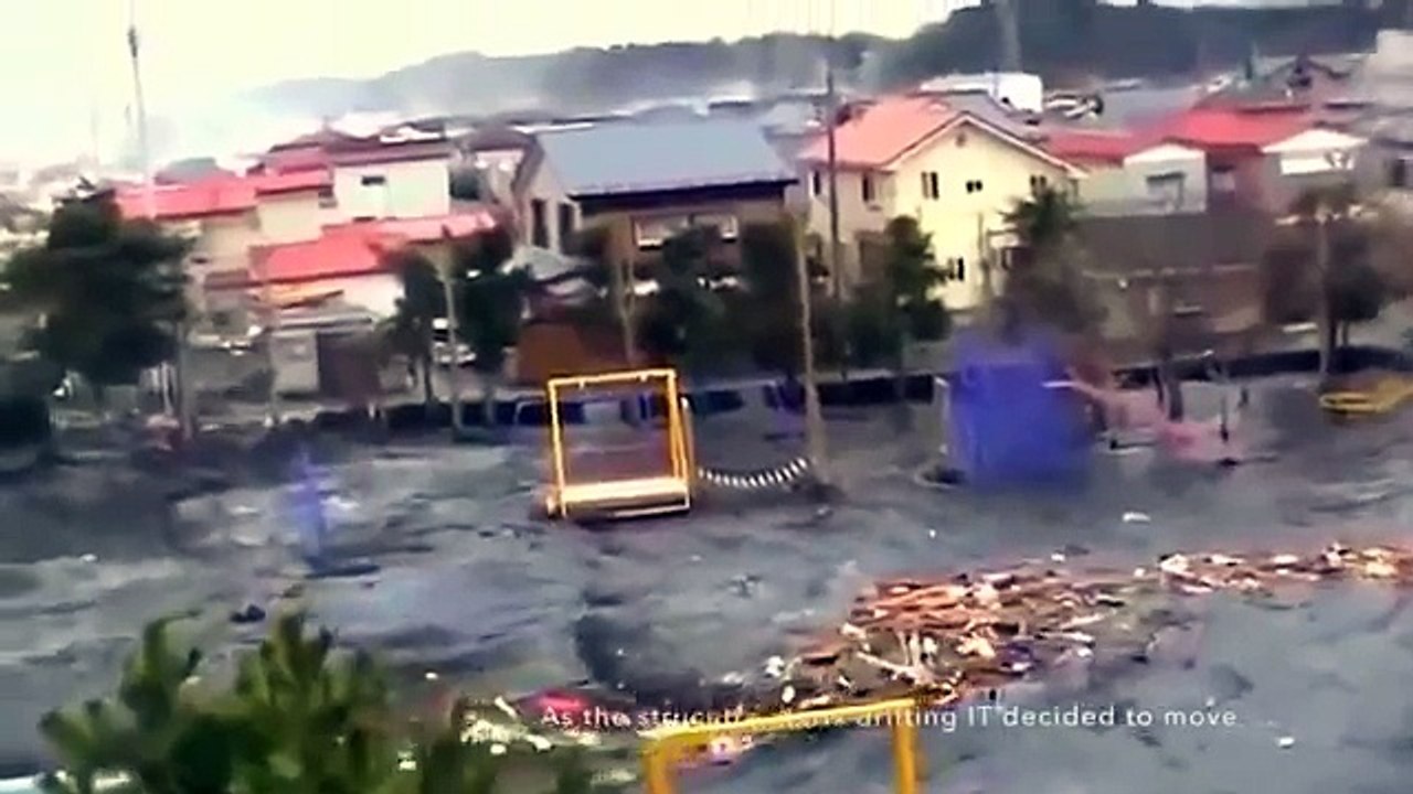 【これって生物？それとも・・？】東日本大震災の津波映像に写っていた得体の知れないもの
