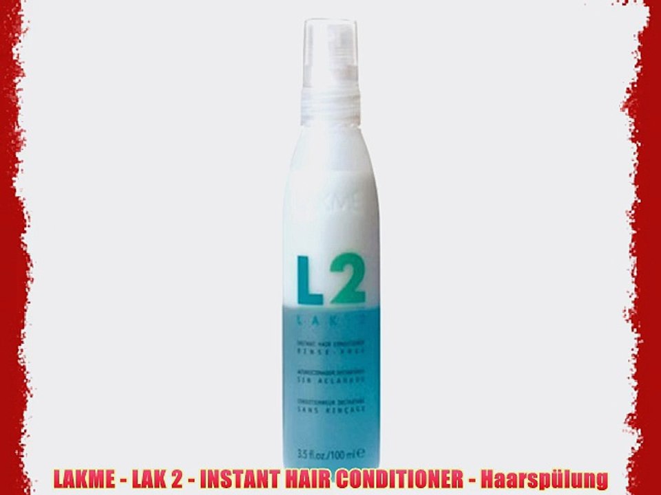 LAKME - LAK 2 - INSTANT HAIR CONDITIONER - Haarsp?lung