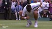 Novak Djokovic celebrates Wimbledon title by eating grass