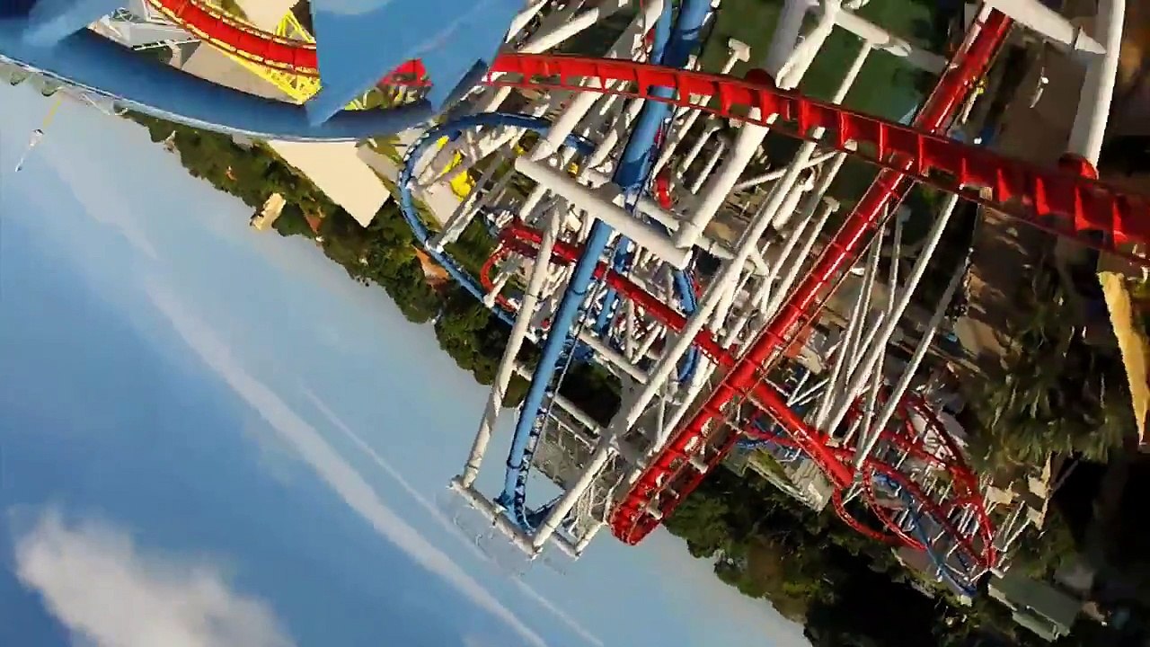 Battlestar Galactica Roller Coaster POV Universal Studios Singapore Human & Cylon