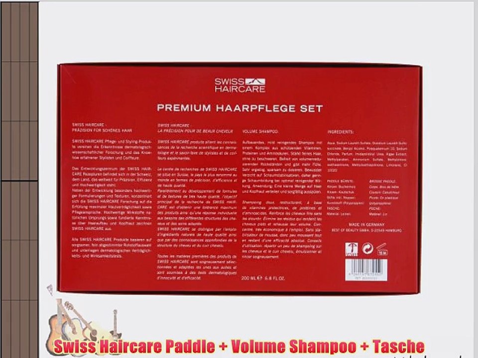 Swiss Haircare Paddle   Volume Shampoo   Tasche